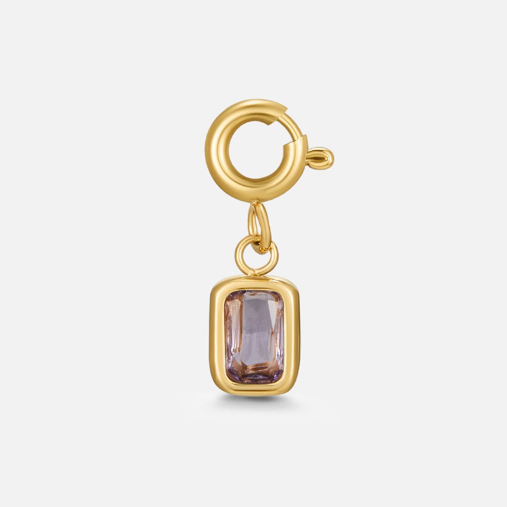 Amethyst Crystal Charm