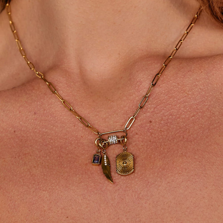 Amethyst Crystal Charm