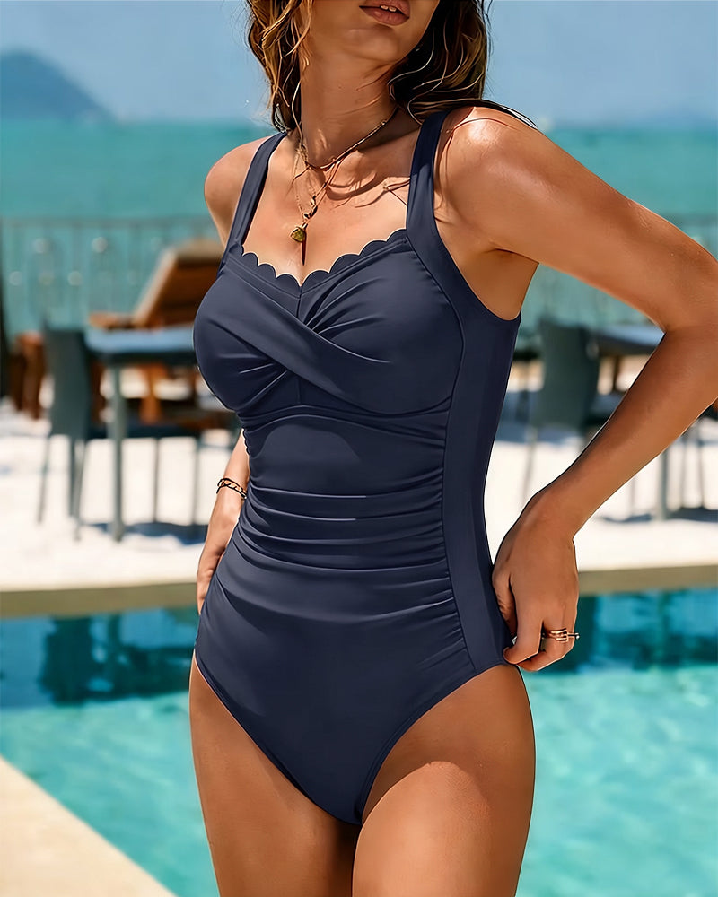 Lucia | Slim Cross-Front Swimsuit