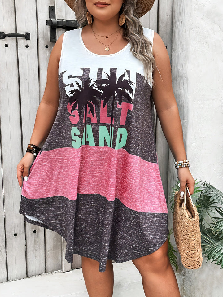 Ashley™ | Plus Size Casual Patchwork Summer Dress