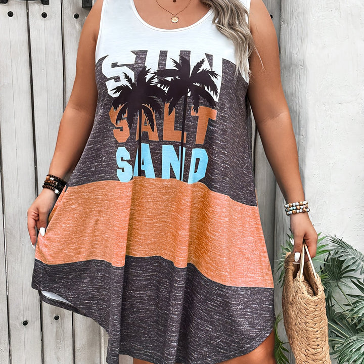 Ashley™ | Plus Size Casual Patchwork Summer Dress