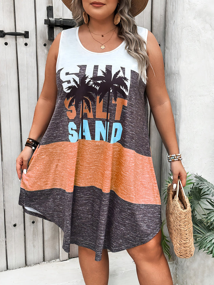 Ashley™ | Plus Size Casual Patchwork Summer Dress