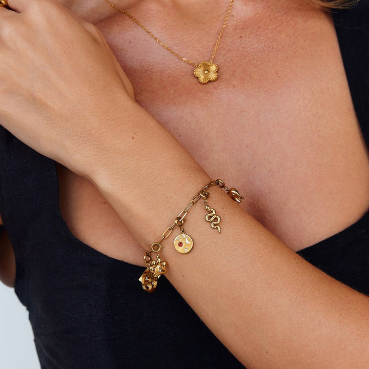 Golden Snake Charm