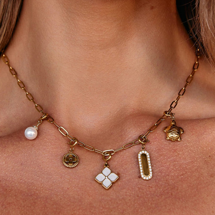 Golden Turtle Charm