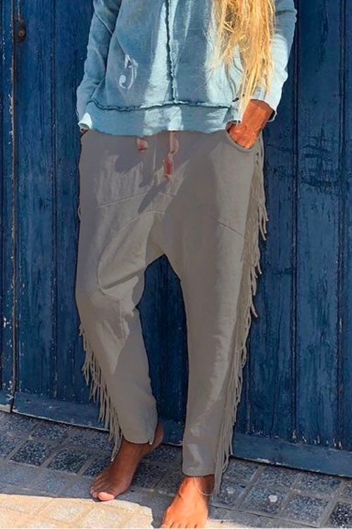 Margovil Tassel Fringes Harem Pants