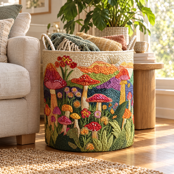 Garden at Dawn / Quilted Basket