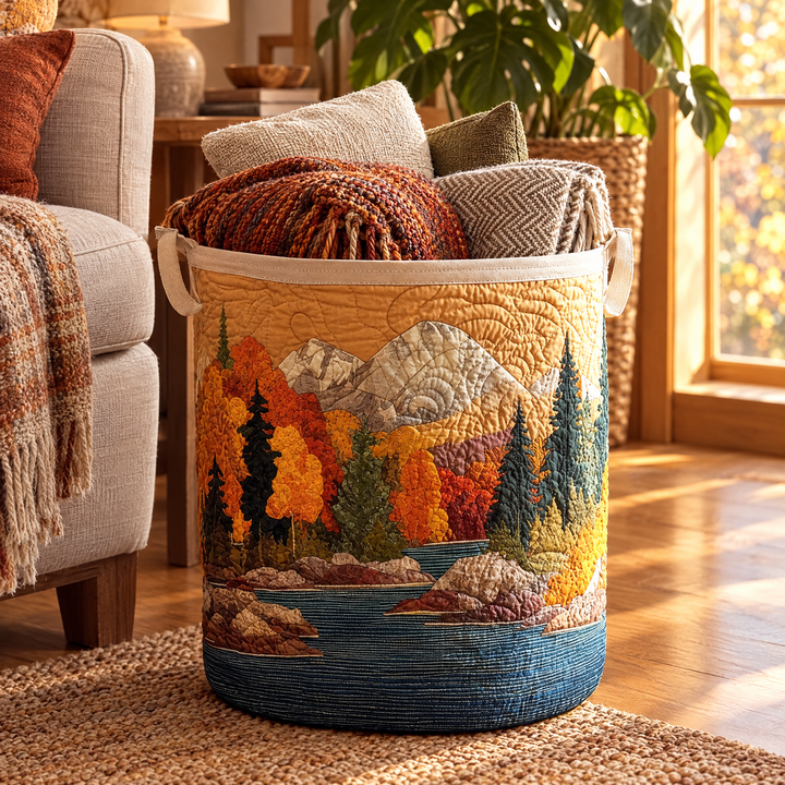 Autumn River // Quilted Basket