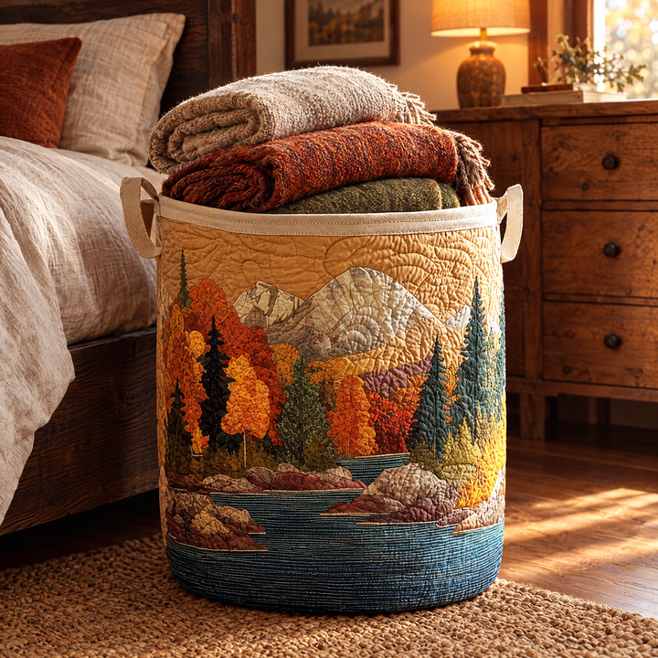 Autumn River // Quilted Basket