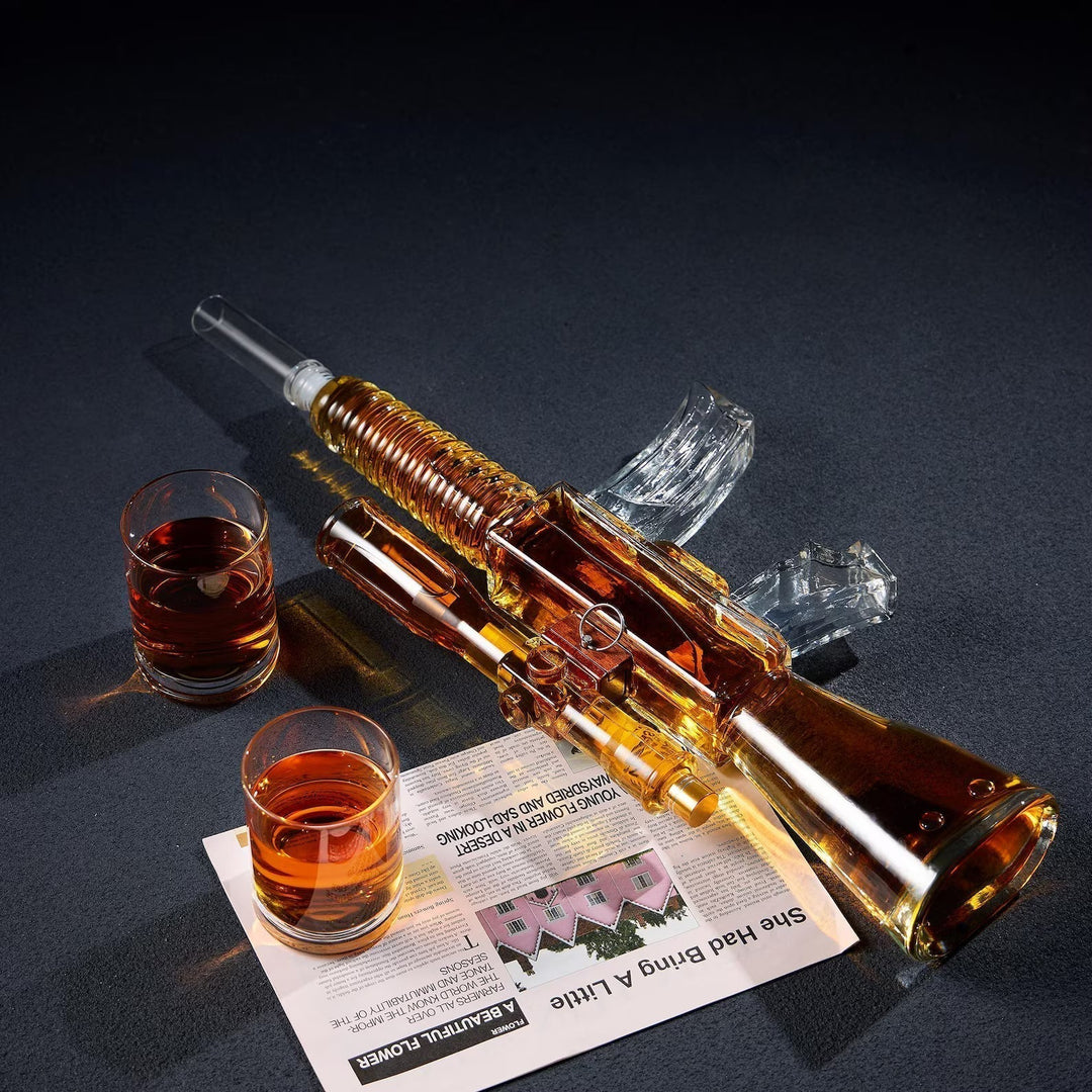 Whiskey Bottle - Rifle Set Edition with Glasses