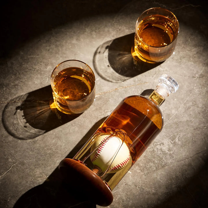 Whiskey Bottle - Baseball Set Edition with Glasses