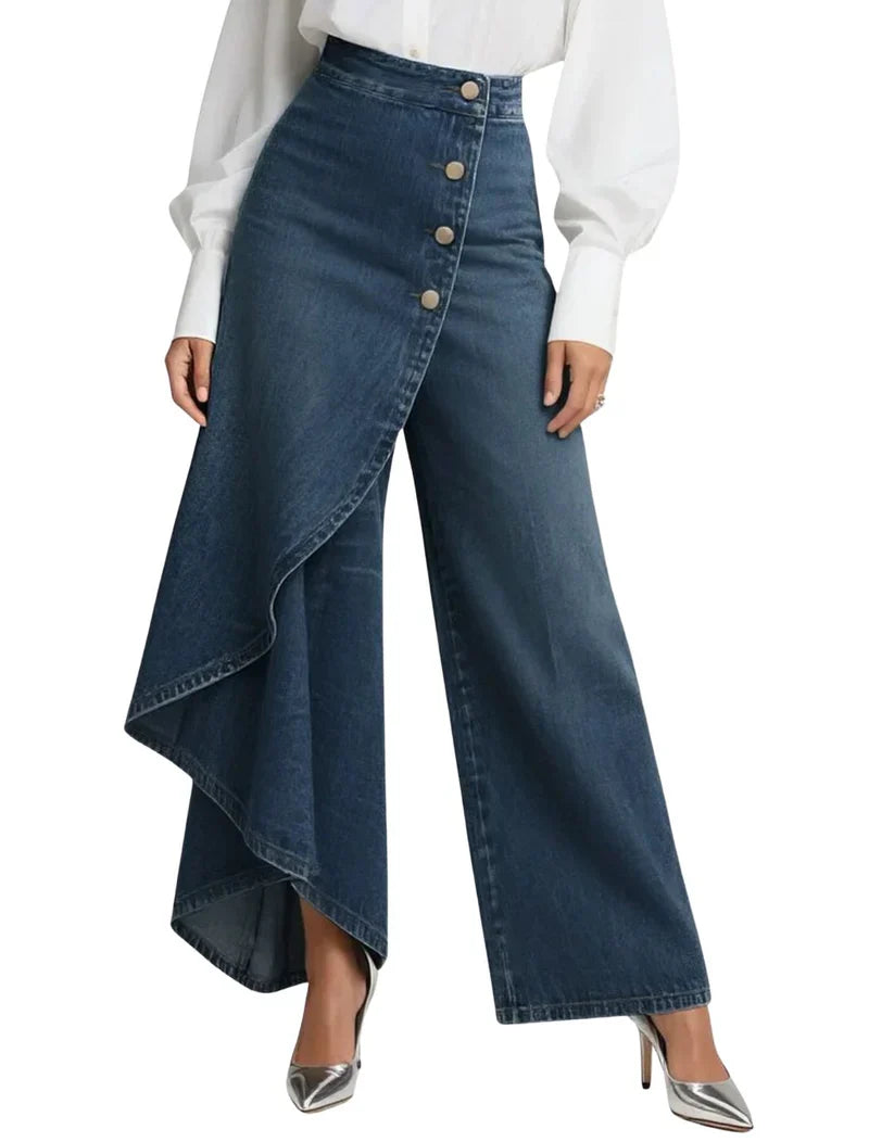 Zaria™ Wide-Leg Denim Pants