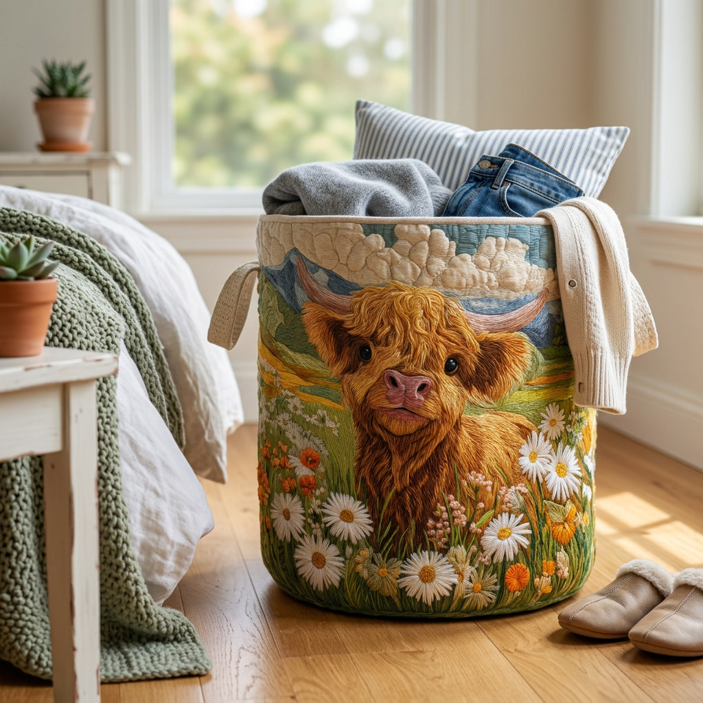 Blooming Highlands // Quilted Basket