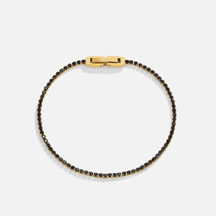 Midnight Black Crystal Bracelet