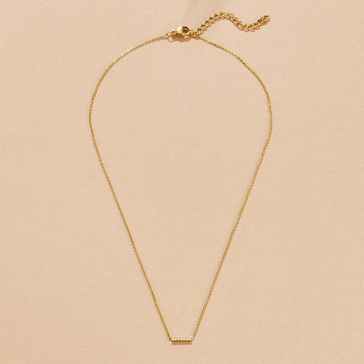 Missy Crystal Bar Pendant Necklace