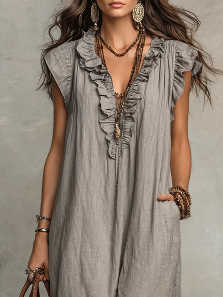 Carmela™ - Long Ruffled Dress