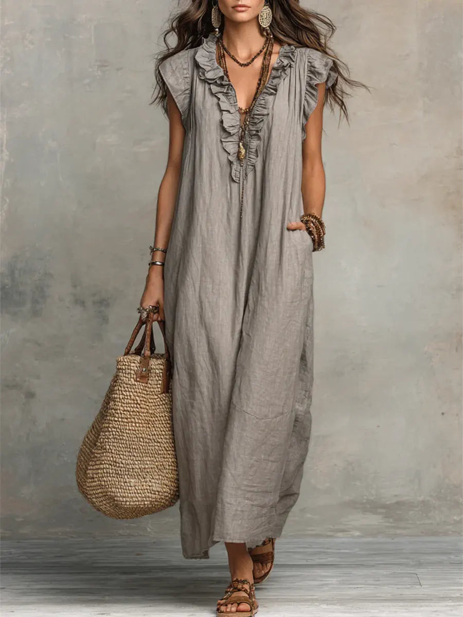 Carmela™ - Long Ruffled Dress
