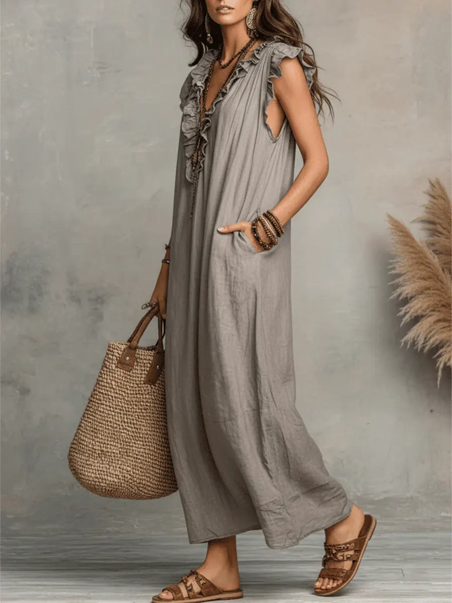 Carmela™ - Long Ruffled Dress