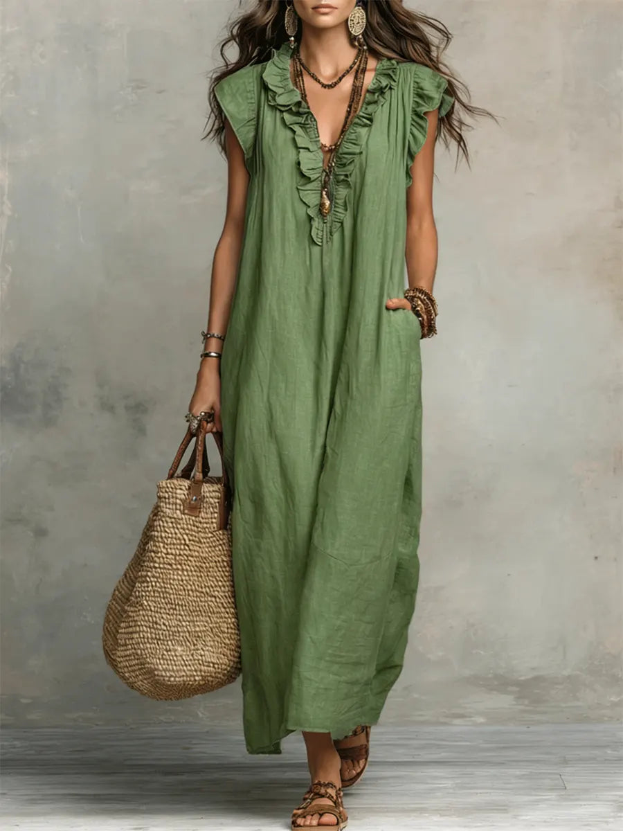Carmela™ - Long Ruffled Dress