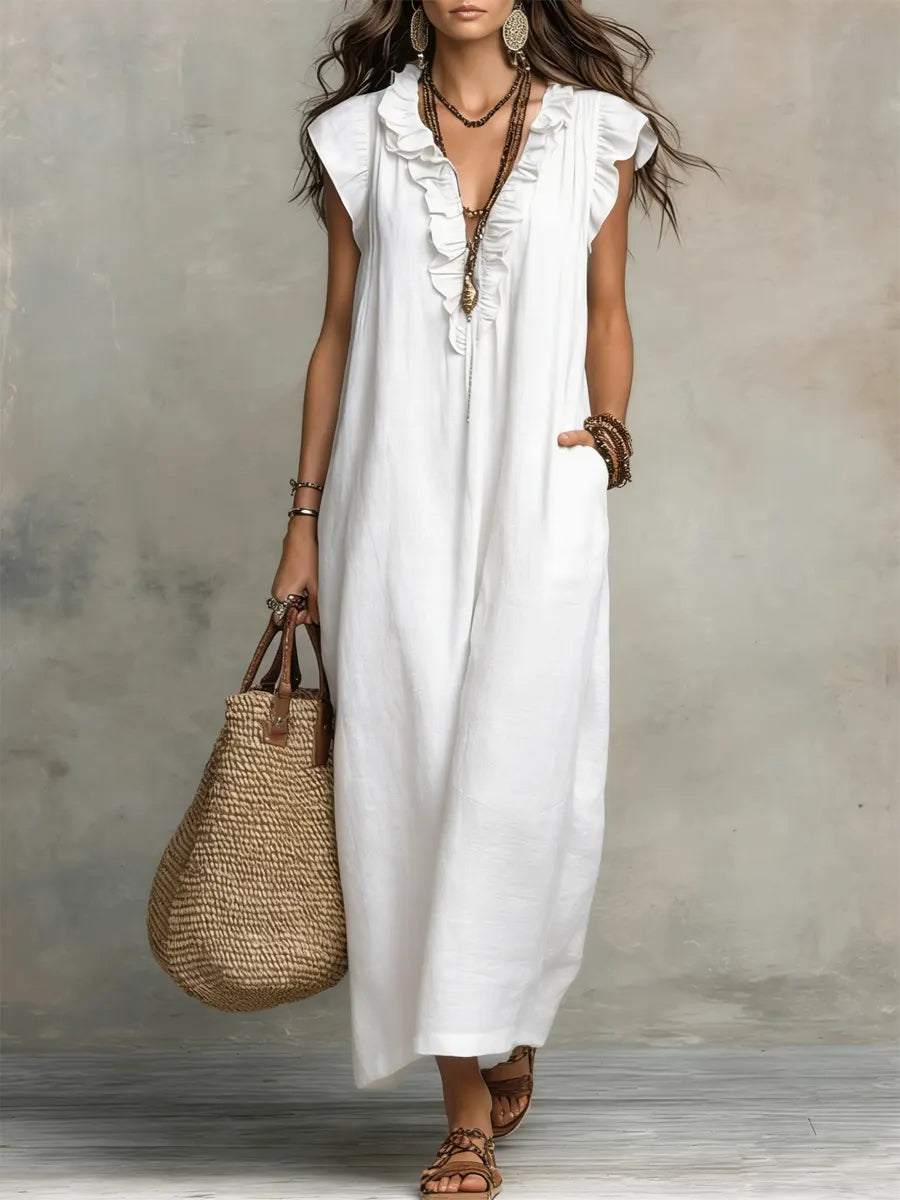 Carmela™ - Long Ruffled Dress