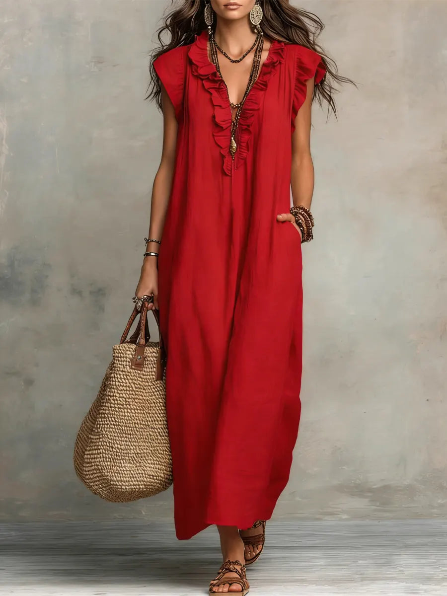Carmela™ - Long Ruffled Dress